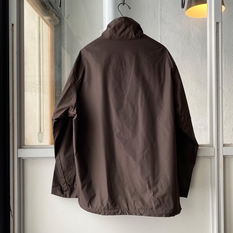 AURALEE   HIGH COUNT LIGHT NYLON HALF ZIP P/O A21SB01NL  (mens)