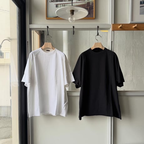 COMOLI　LWコットン裏毛 半袖クルー