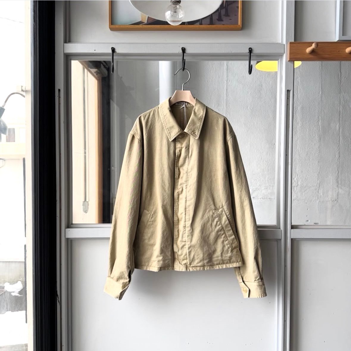 AURALEE GARMENT-DYED FINX LIGHT CHINO BLOUSON |