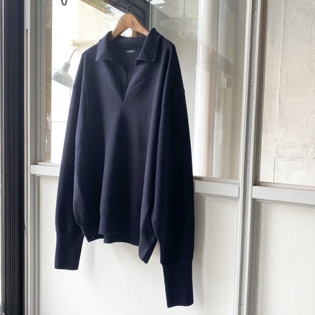 COMOLI　カシミヤ スキッパーニット