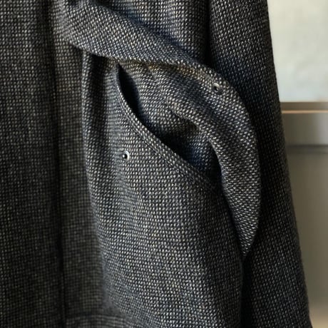 AURALEE  　WOOL HAIRLINE LIGHT TWEED ZIP BLOUSON