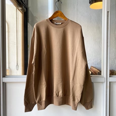 AURALEE  　ELASTIC HIGH GAUGE SWEAT P/O