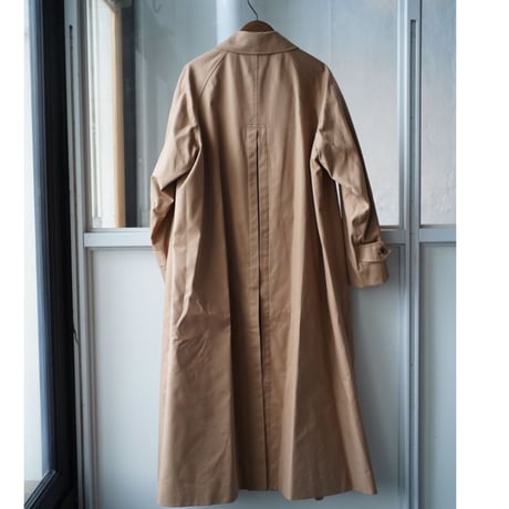 AURALEE  COTTON SILK GABADINE LONG SOUTIEN COLLAR COAT (Womens)
