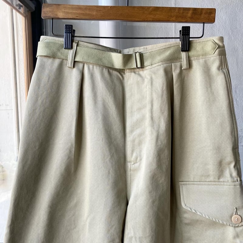 AURALEE WASHED FINX LIGHT BIG CHINO SHORTS | L