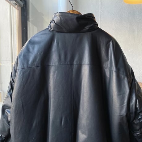 COMOLI　シープスキン ハーフジップ パフジャケット