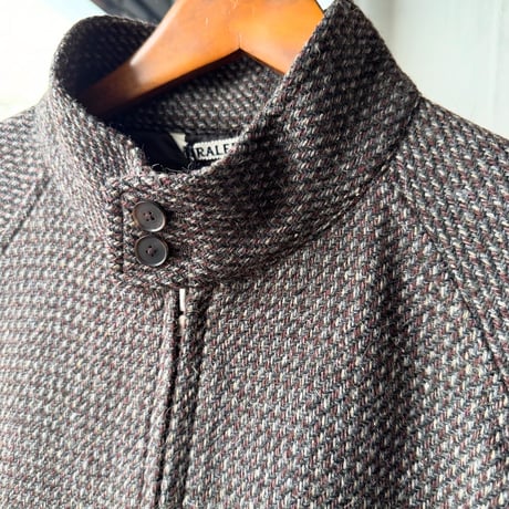 AURALEE　ALPACA WOOL SILK TWEED ZIP BLOUSON