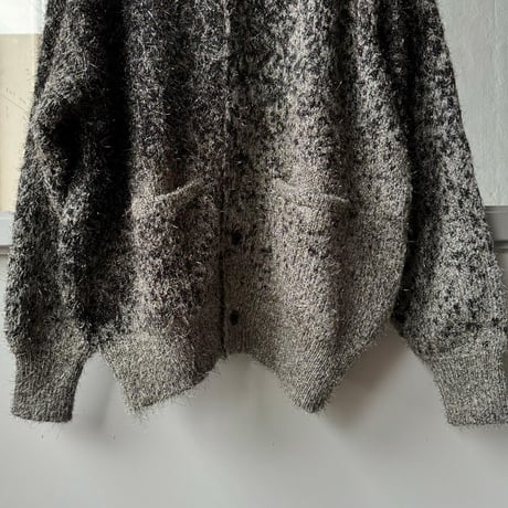 ssstein　  GLITTER FUR KNIT GRADATION CARDIGAN