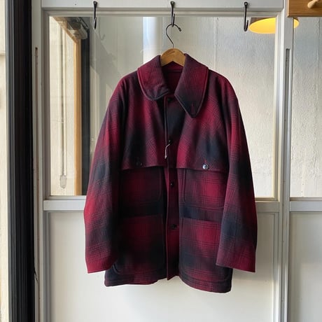 COMOLI　ナッピングウール チェック マッキノウクルーザー