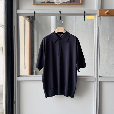 AURALEE　GIZA HIGH GAUGE KNIT POLO