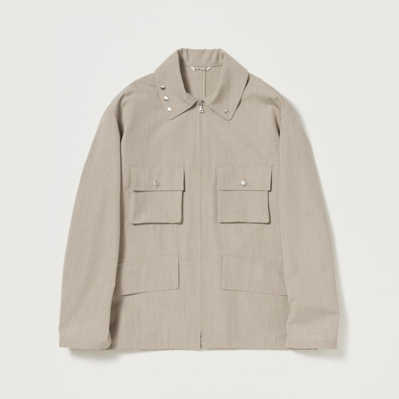 AURALEE WOOL MAX CANVAS BLOUSON | Less Higashi