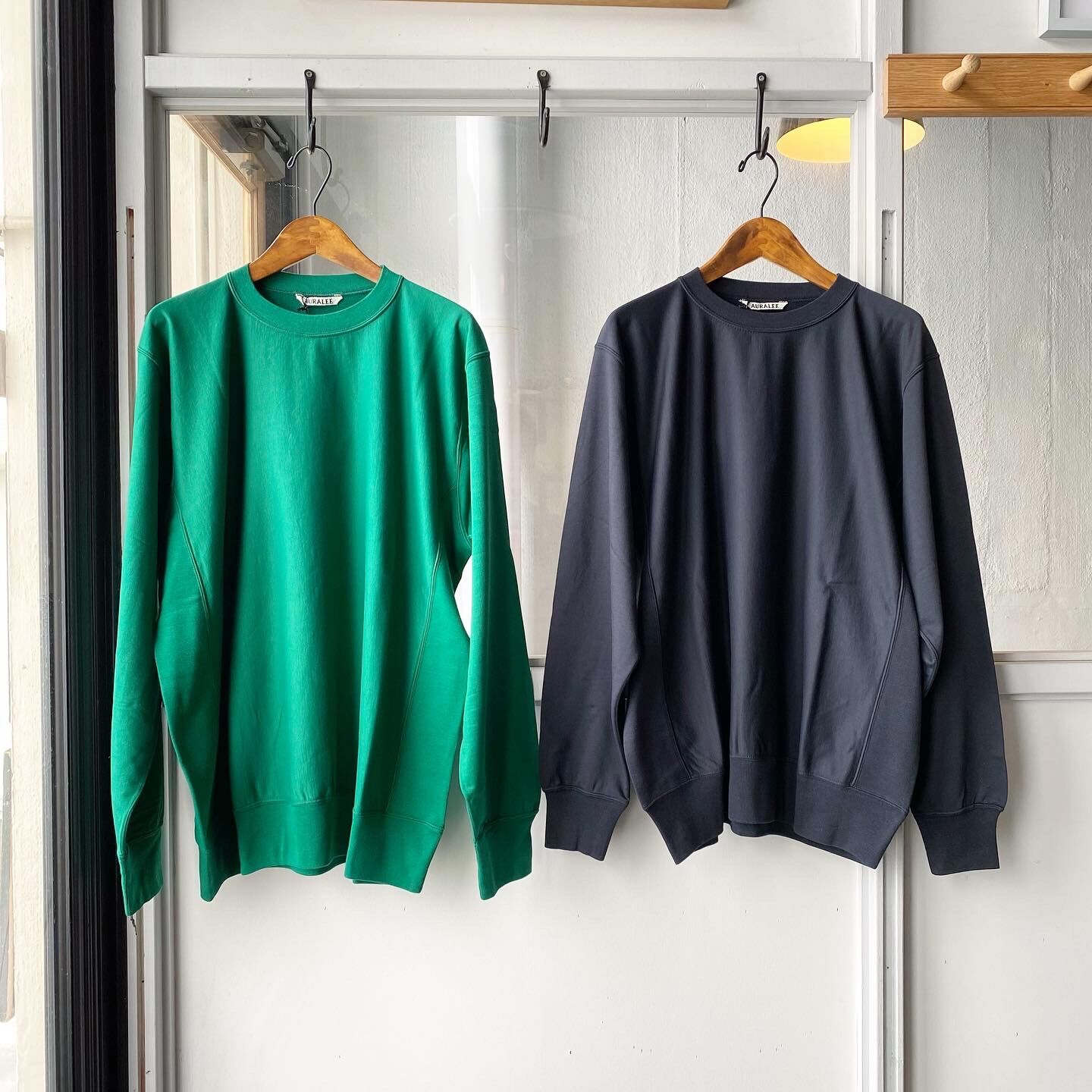 AURALEE ELASTIC HIGH GAUGE SWEAT P/O | Less