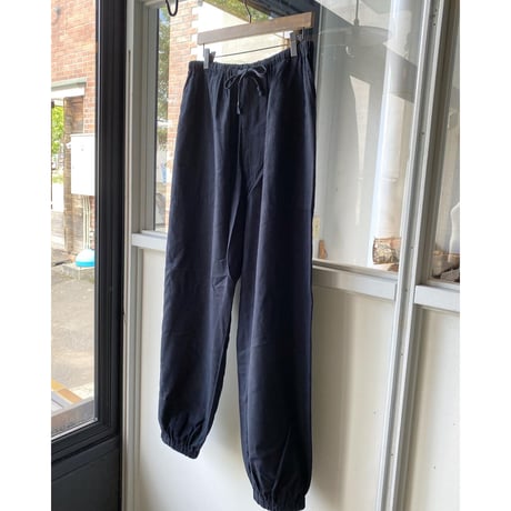 COMOLI  シルクネル ドローストリングパンツ