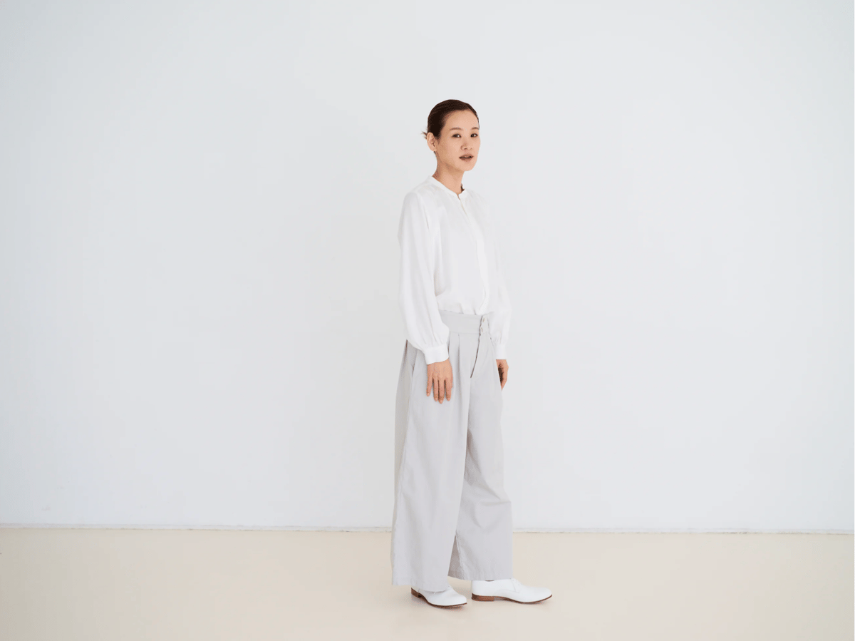 fruits of life コットンギャザーブラウス / 卯の花(オフ