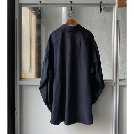 COMOLI  シルクネル  スキッパーシャツ