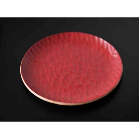 Akihiro Woodworks　AKIHIRO PLATE  Urushi Hybrid Red
