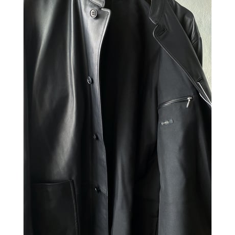 COMOLI  シープスキン  スタンドカラージャケット