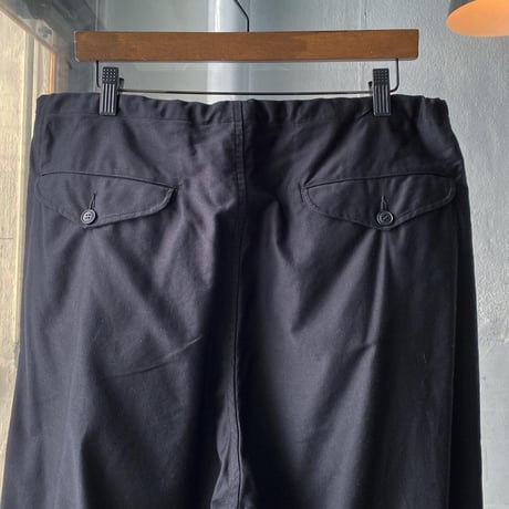 COMOLI   コットンサテン ドローストリングパンツ