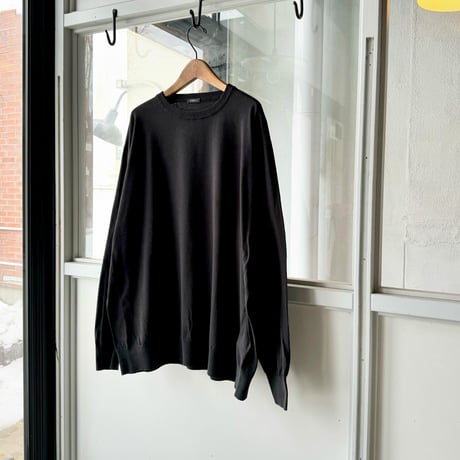 COMOLI　コットン クルーネックニット