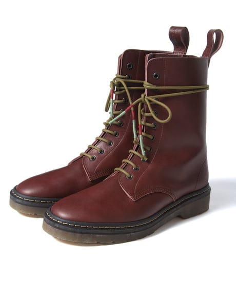 aka: 10EYELET ROUND TOE ZIP-UP BOOTS / col: OX BLOOD