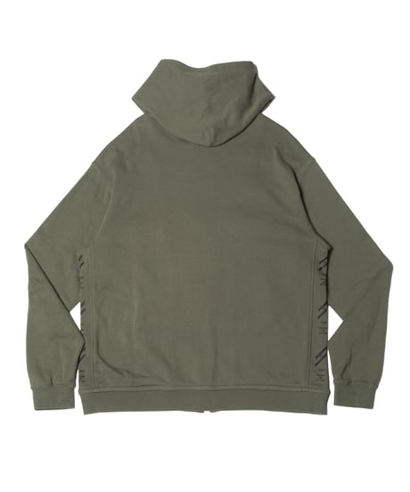 aka: LOWCHEST-PKT ZIP JOGGER LOOSE-FIT HOODIE / col: KHAKI