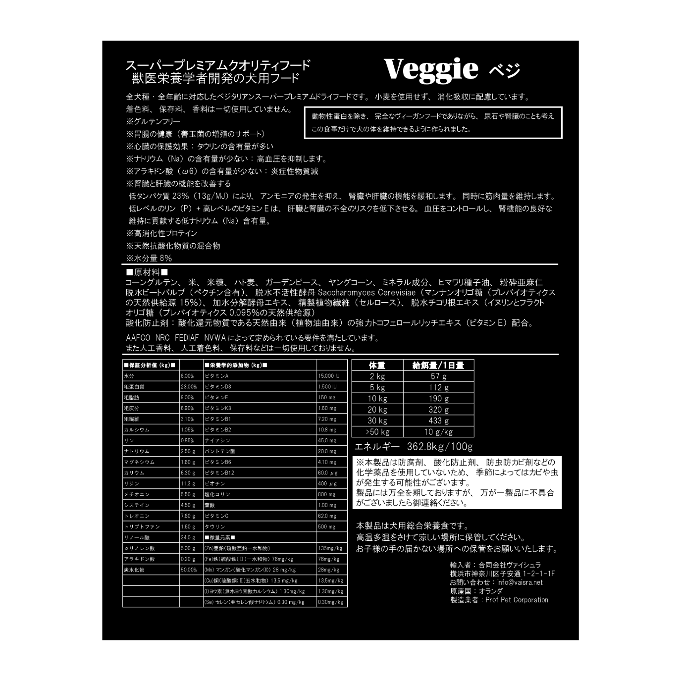 ケンネルズフェイバリット VEGGIE（ベジタブル）ドライ「完全