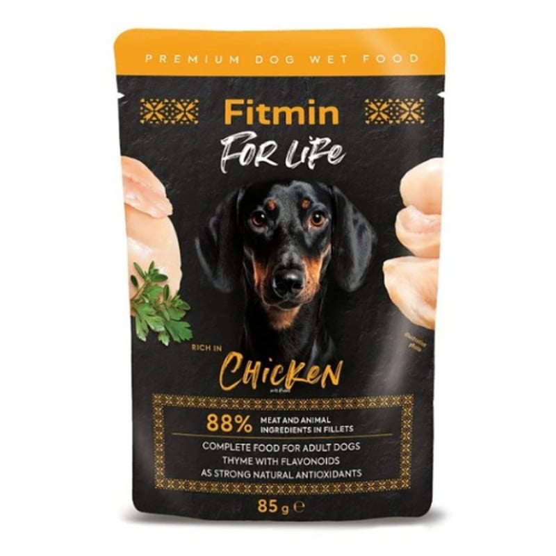 フィットミン 犬用 フォーライフ アダルトチキン with ハーブ パウチ