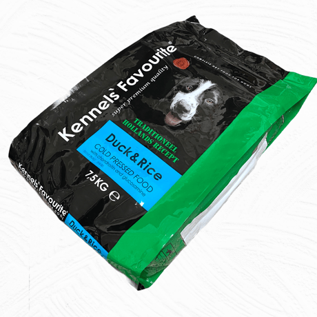 ケンネルズフェイバリット ダック＆ライス（コールドプレス）7.5kg/1kg/500g/100ｇ