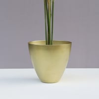 シンプルな真鍮花器　[ ラウンド ]