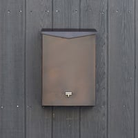 銅ポスト 縦型 黒染　[  受注生産  ]