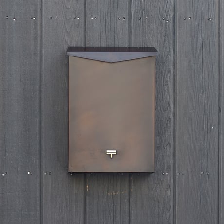 銅ポスト 縦型 黒染　[  受注生産  ]