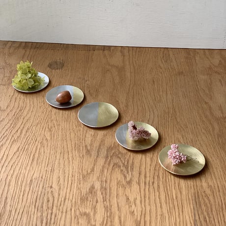 月豆皿　満ち欠け5枚セット