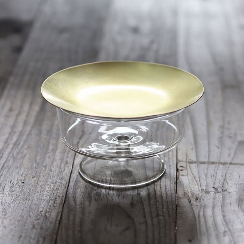 ガラスカップ＆真鍮ソーサー | WATO