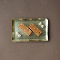鎚目模様の長方皿