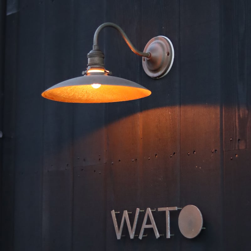 真鍮のエントランスシェードランプ E17お皿型 真鍮素地 | WATO