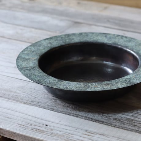 緑青帽子花器