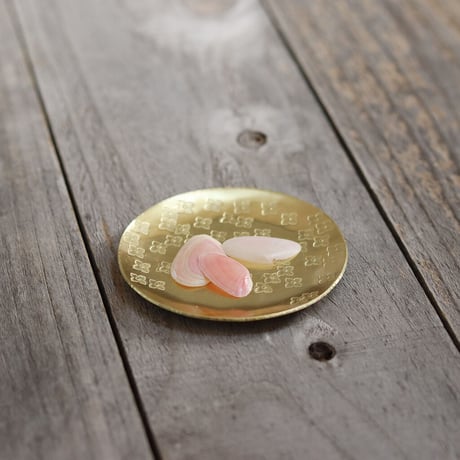 真鍮の紫陽花豆皿