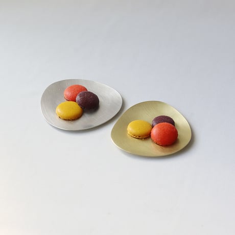 Stone S ふぞろいの小皿　[　錫銀　]