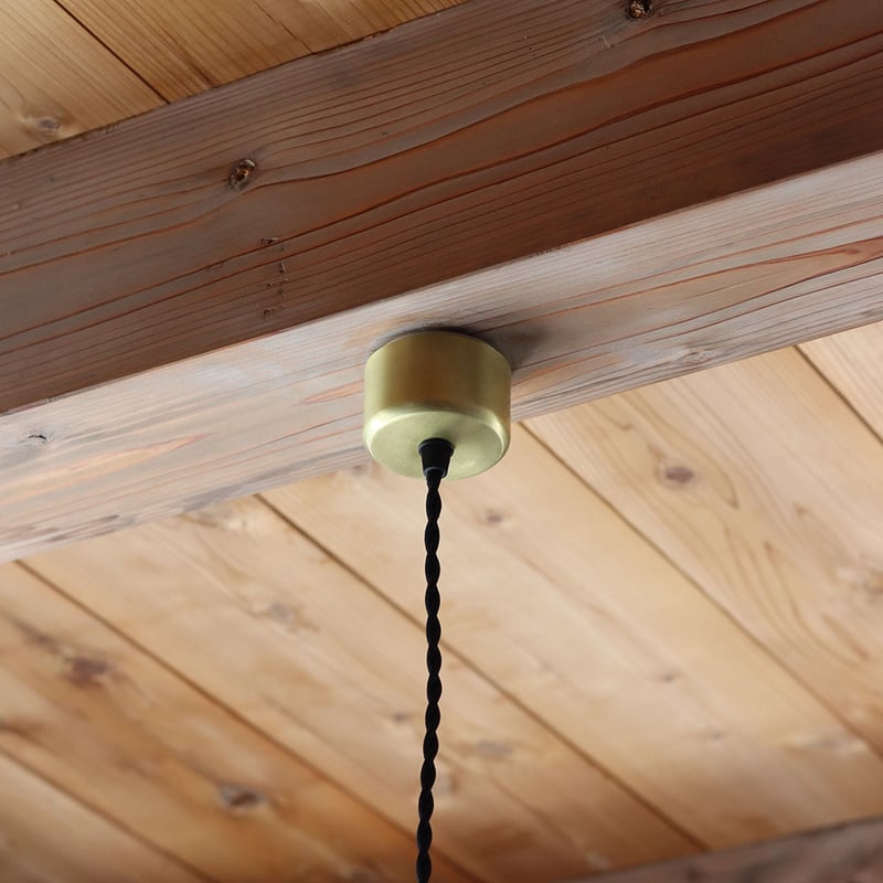 鎚目模様のシェードランプ E17お皿型 銅素地200mm | WATO