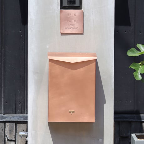 銅ポスト　縦型　　　[  受注生産  ]