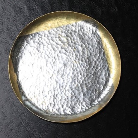 満月平箔皿　[　五寸　]