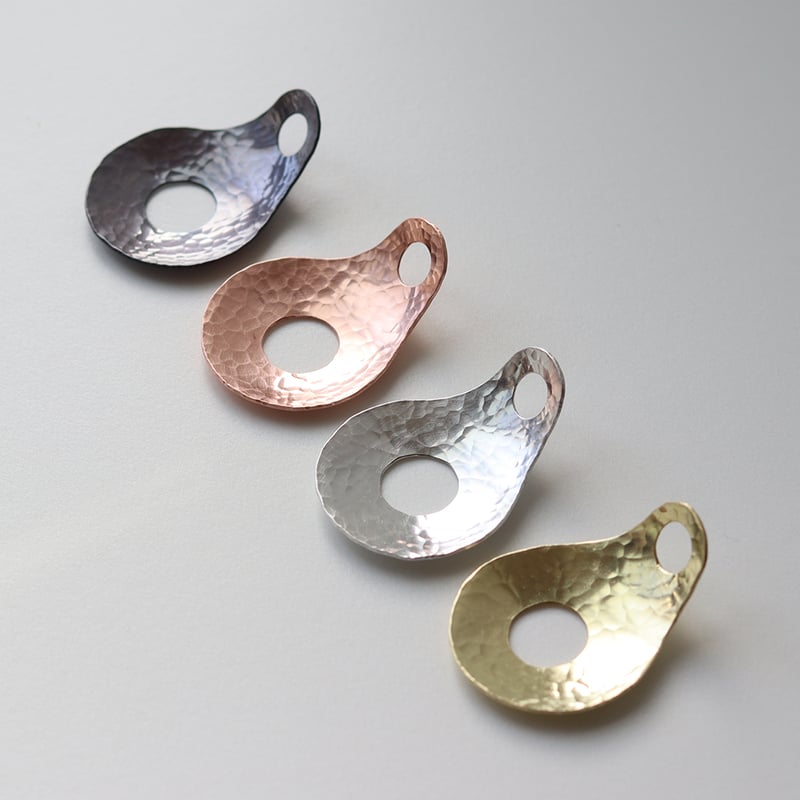 フラワースプーン ] 壁掛け花器 真鍮・黒染・錫銀・銅素地 | WATO