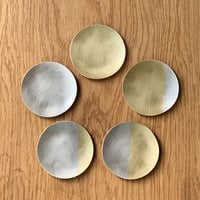 月豆皿　満ち欠け5枚セット