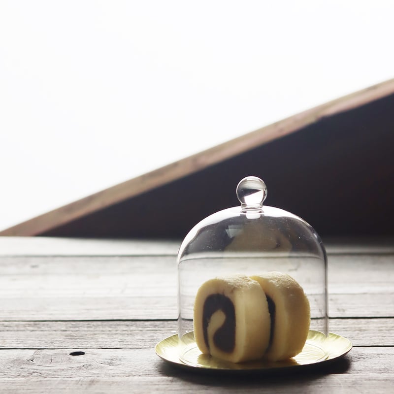 真鍮トレーとガラスドームM ［ ハンマートーン ］ | WATO