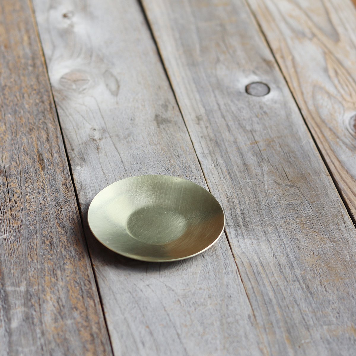 真鍮プレーン小皿φ75 〜中国茶托に〜 | WATO