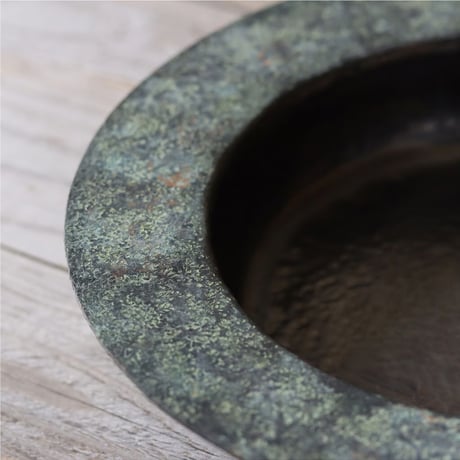 緑青帽子花器