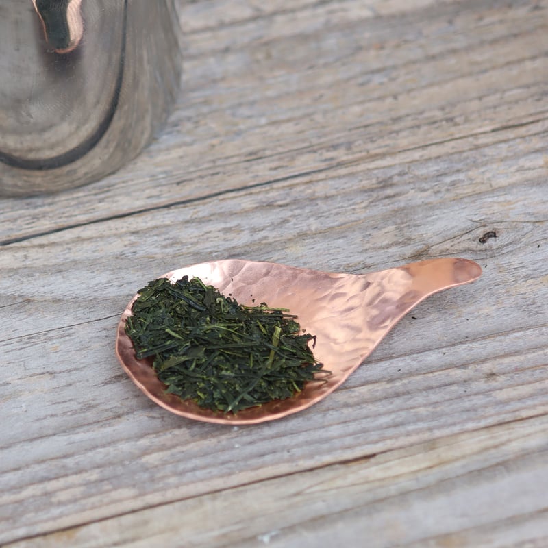 葉っぱのカタチの茶匙 [ つぶ／きらり ] [ 真鍮／純銅 ] | WATO