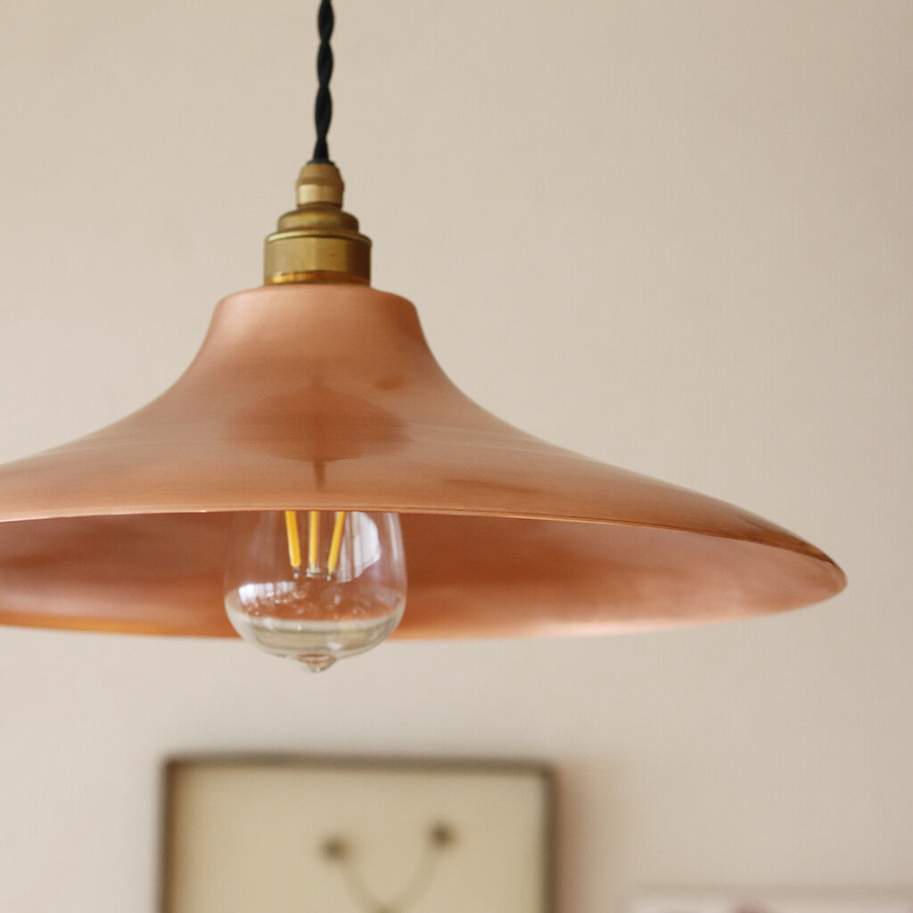 UFO型のシェードランプ E26 純銅370mm | WATO