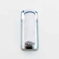 鎚目模様のおしぼり皿　大（錫めっき）