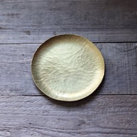 鎚目模様の真鍮小皿　 [　満月　]