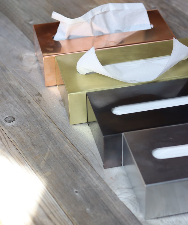 BYOKA ティッシュボックス　ゴールド　真鍮 Tissue Box Gold - BYOKA